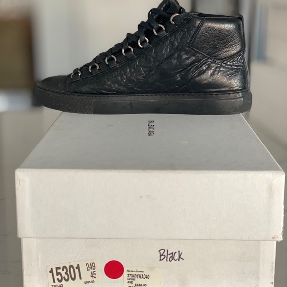 balenciaga black men's shoes